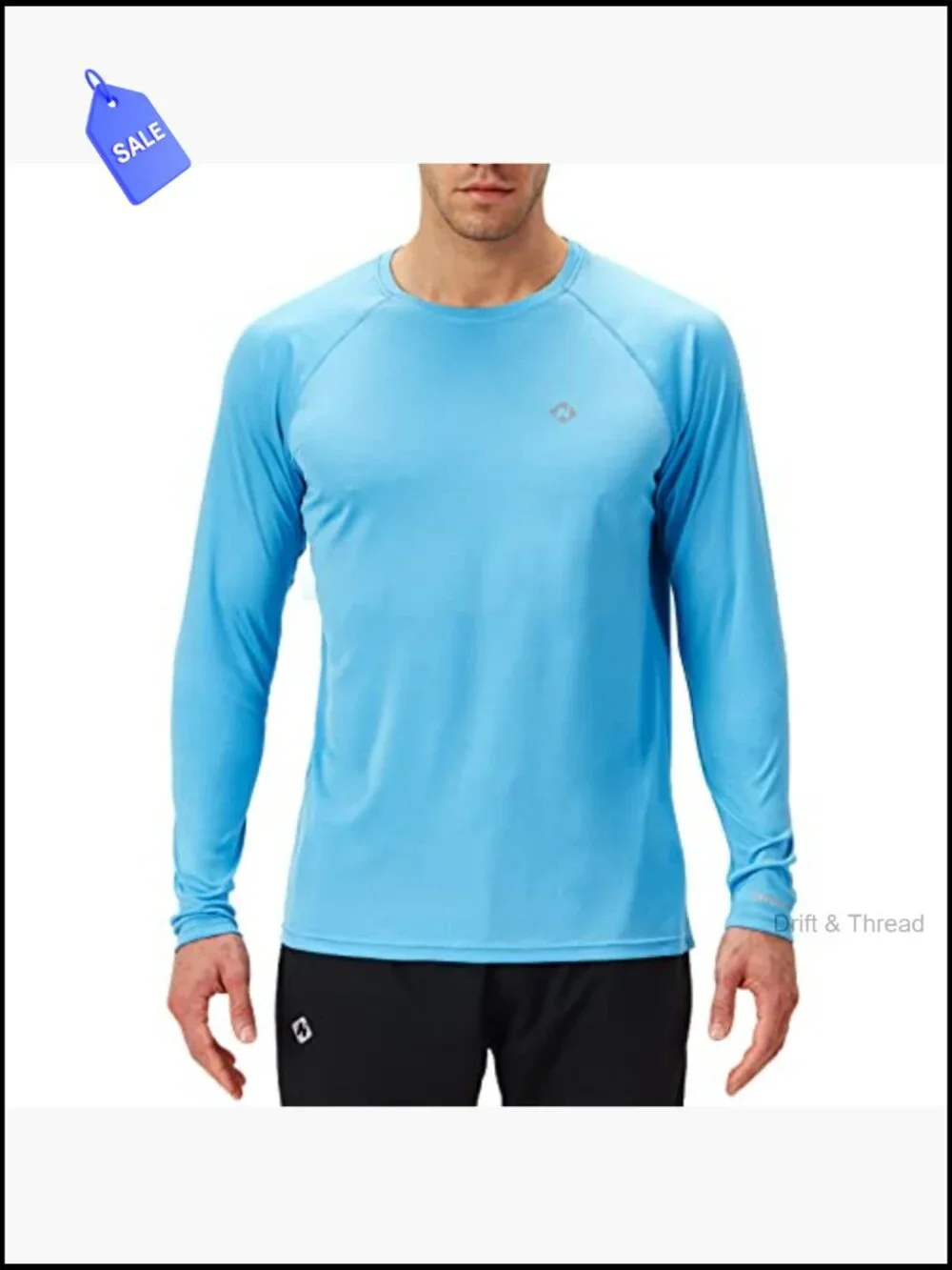 UPF 50+ Long Sleeve Rash Guard Sun Protection Shirt Quick Dry Lightweight for